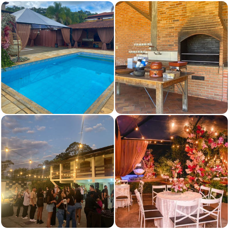 A Granja Recanto das Rosas é outra interessante opção para alugar em JF (Fotos: Divulgação)